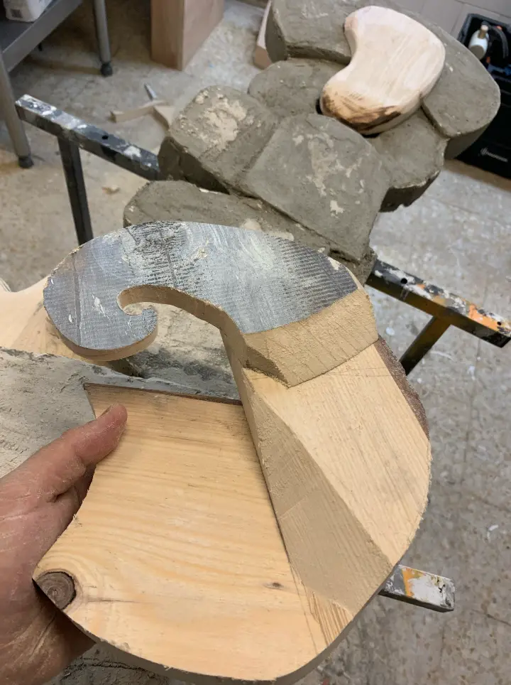 structure tentacule en bois