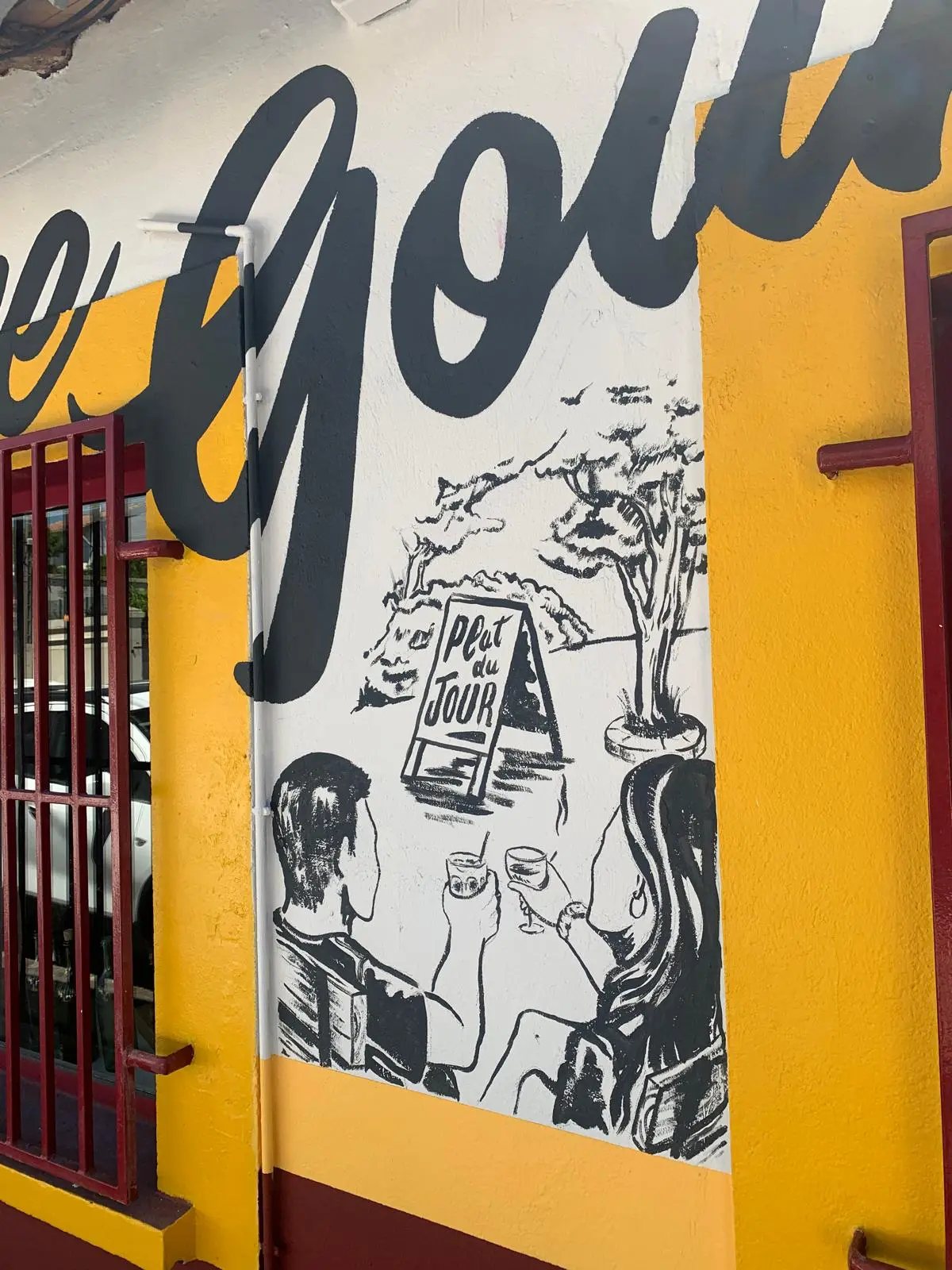 illustration patio ombragé